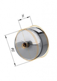 Заглушка с конденсатоотводом (430/0,5 мм) Ø 120 внешняя