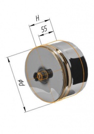 Заглушка с конденсатоотводом (430/0,5 мм) Ø 120 внутренняя