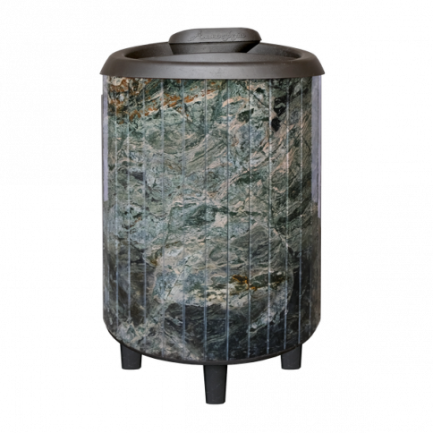 Банная печь Prometall Атмосфера в ламелях Жадеит перенесенный рисунок фото 2 бла