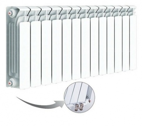 Биметалический радиатор Rifar Base Ventil 500 (левый) 13 секций фото 1 бла